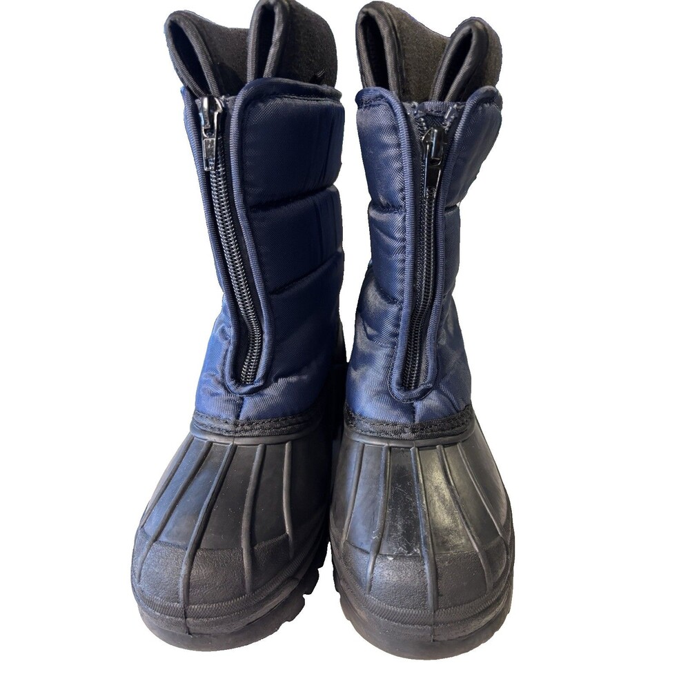 RBX Parker T Kids Winter Snow Boots Black Navy Toddler Kids Fabric Upper size 2M